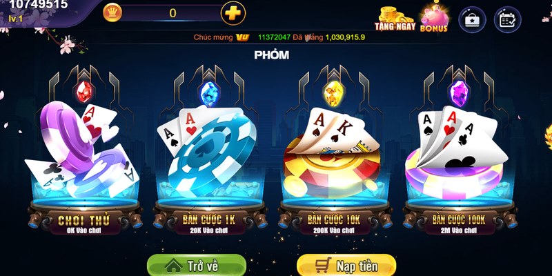 Thương hiệu 8US tự hào sở hữu kho tàng game bài phong phú và đa dạng